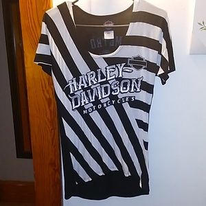 Black and White Harley Davidson shirt